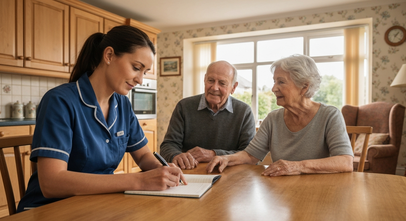 Ark Care Principles carer arriving for a free home care assessment in Stockton-on-Tees