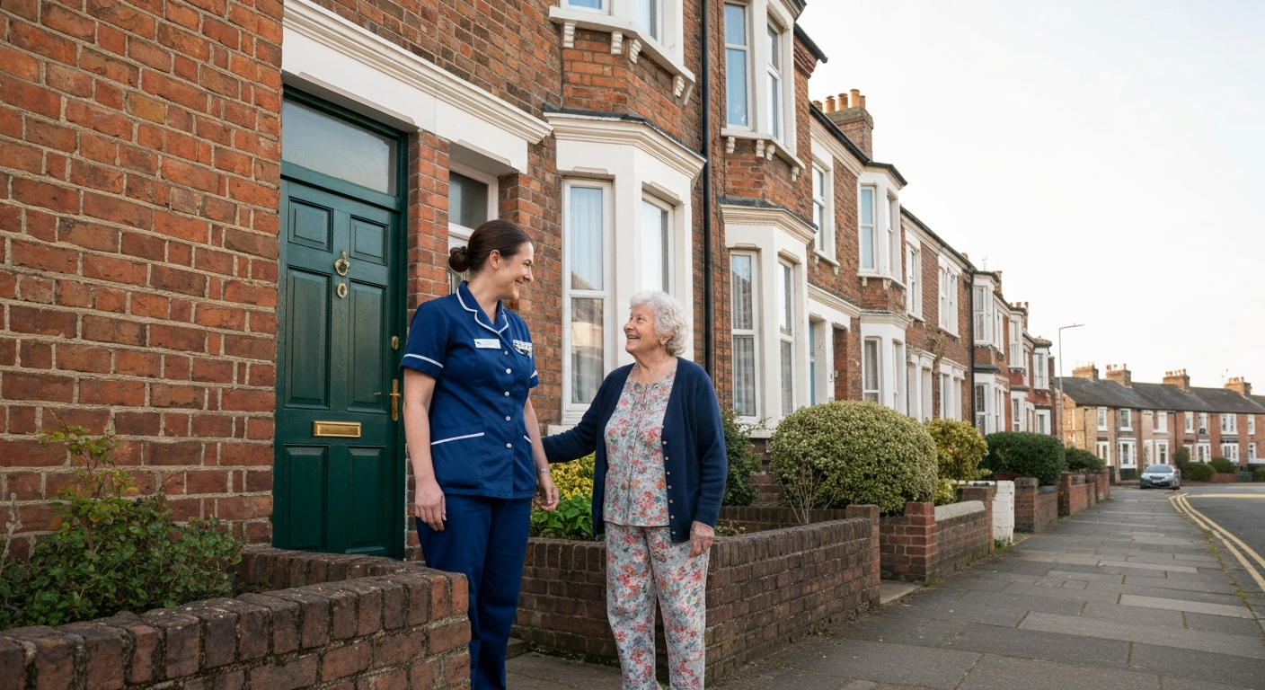 Ark Care Principles carer providing domiciliary care in the Tees Valley area