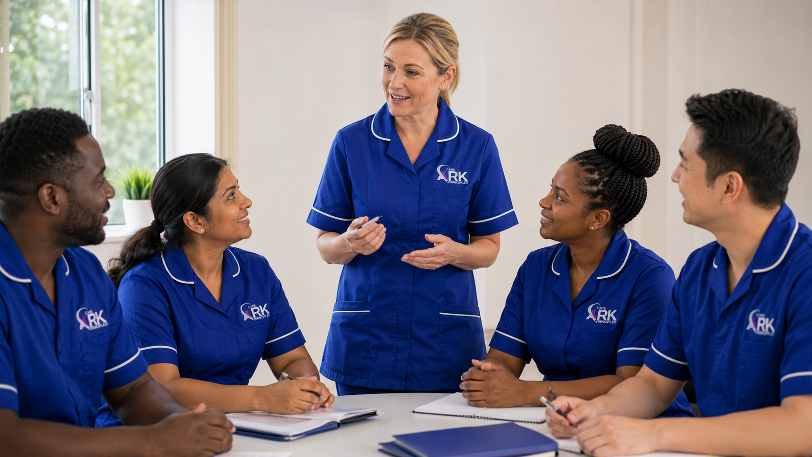 Ark Care Principles care coordinator conducting a free home assessment in Stockton-on-Tees